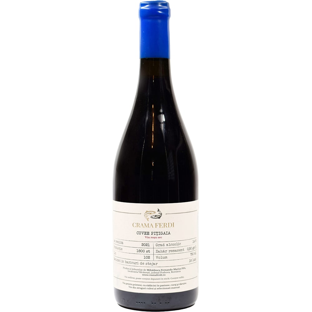 Vin rosu sec Cuvee Pitigaia 2021, 0.75L
