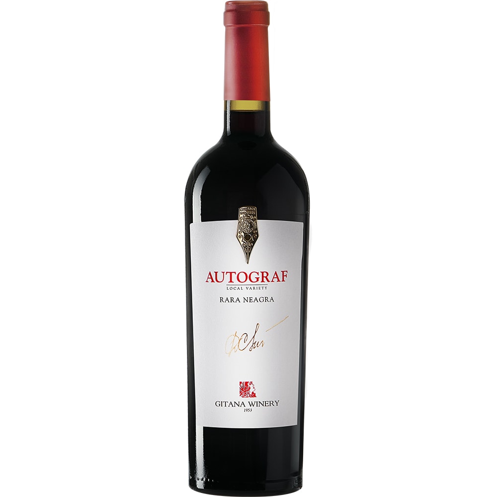Vin rosu sec Gitana Winery Autograf Rara Neagra, 0.75L