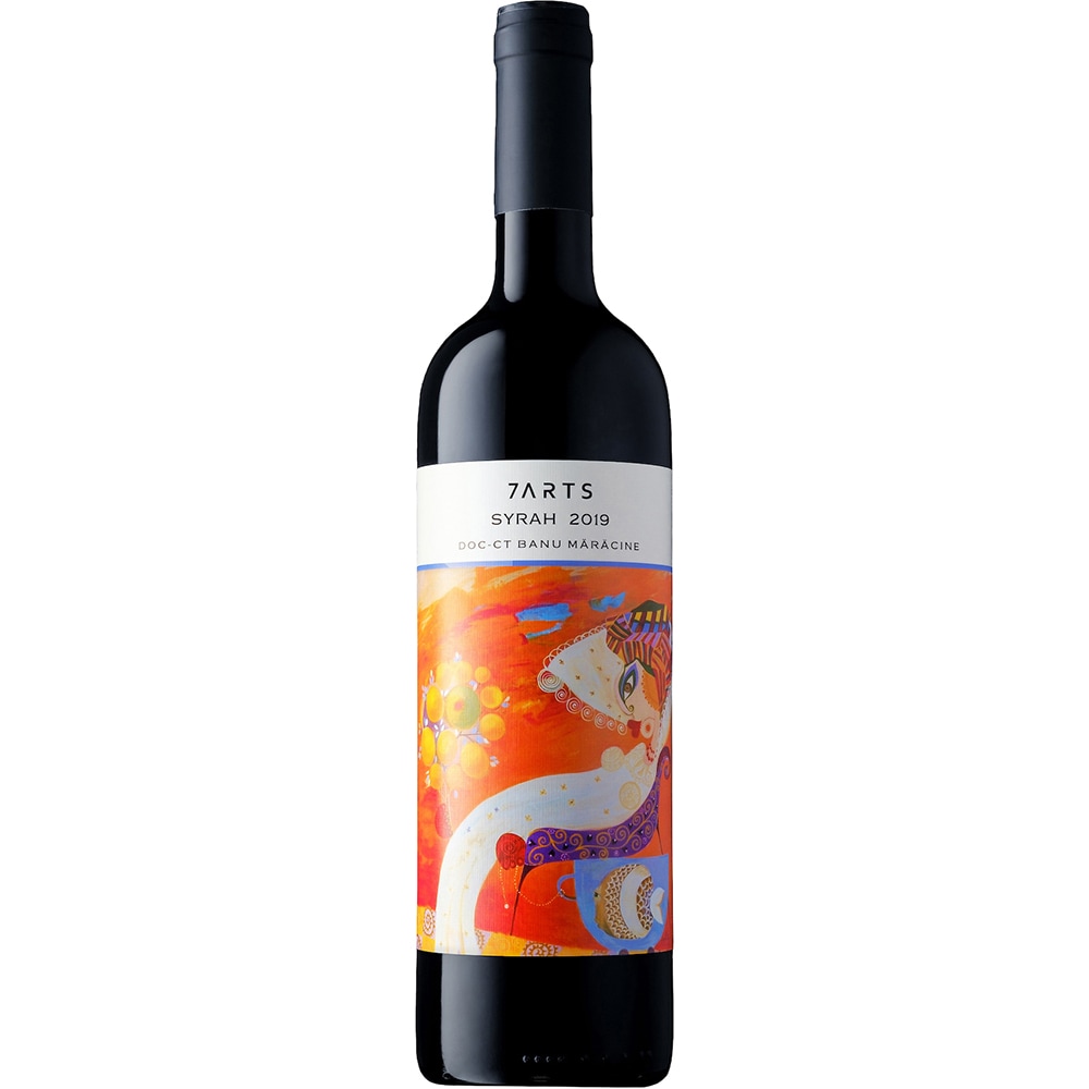Vin rosu sec 7Arts Syrah 2019, 0.75L
