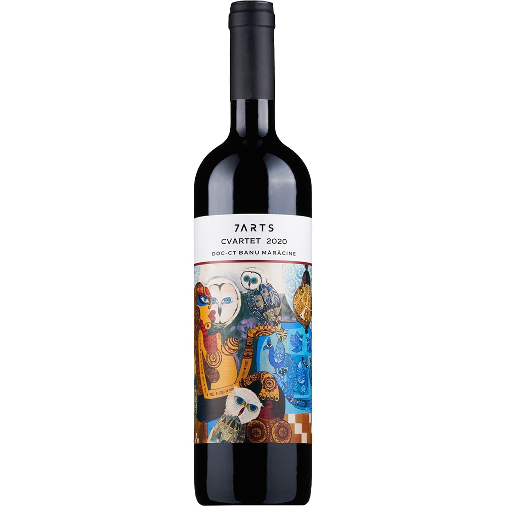 Vin rosu sec 7Arts Cvartet 2020, 0.75L