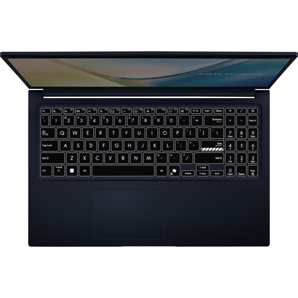 Laptop ASUS Vivobook 15 M1502XA-BQ012, AMD Ryzen 7 7840HS pana la 5.1GHz, 15.6" Full HD, 8GB, SSD 512GB, AMD Radeon Graphics, Free DOS, Quiet Blue