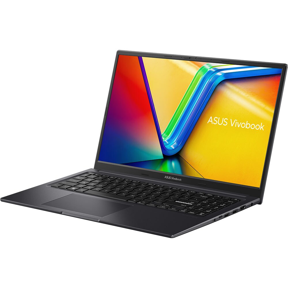Laptop ASUS Vivobook 15X K3504ZA-BQ092, Intel Core i7-1255U pana la 4.7GHz, 15.6" FHD, 16GB, SSD 512GB, Intel Iris Xe, Free Dos, Indie Black