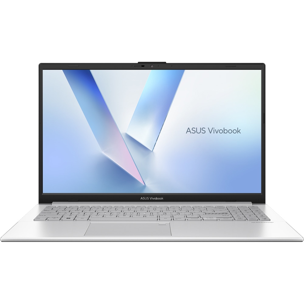 Laptop ASUS Vivobook Go 15 E1504TA-BQ284, Intel N150 pana la 3.6GHz, 15.6" Full HD, 8GB, UFS 256GB, Intel UHD Graphics, Free DOS, Cool Silver