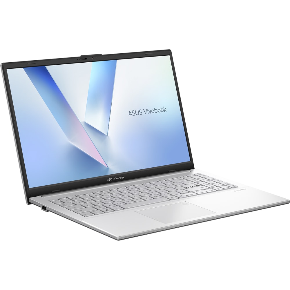 Laptop ASUS Vivobook Go 15 E1504TA-BQ284, Intel N150 pana la 3.6GHz, 15.6" Full HD, 8GB, UFS 256GB, Intel UHD Graphics, Free DOS, Cool Silver
