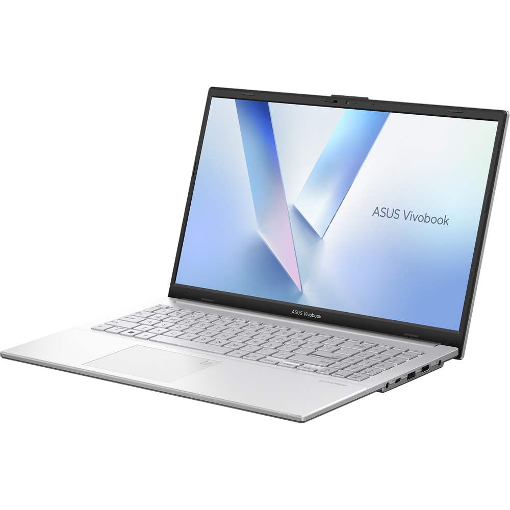 Laptop ASUS Vivobook Go 15 E1504TA-BQ284, Intel N150 pana la 3.6GHz, 15.6" Full HD, 8GB, UFS 256GB, Intel UHD Graphics, Free DOS, Cool Silver