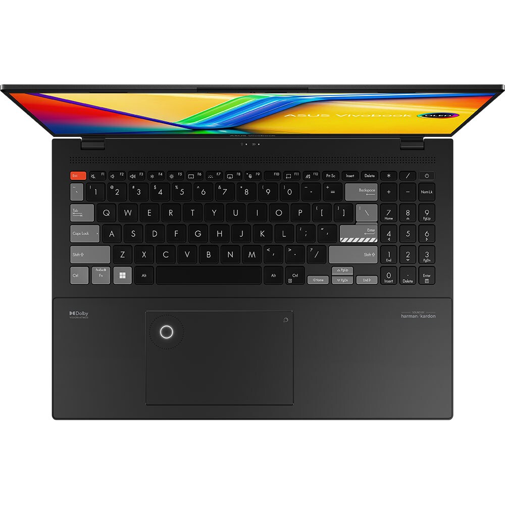 Laptop ASUS Vivobook Pro 16X OLED K6604JV-MX035X, Intel Core i9-13980H pana la 5.6GHz, 16" 3.2K, 32GB, SSD 1TB, NVIDIA Geforce RTX 4060 8GB, Windows 11 Pro, Earl Grey