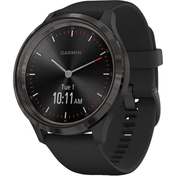 Smartwatch GARMIN Vivomove 3 44mm, Android/iOS, silicon, Black Gunmetal