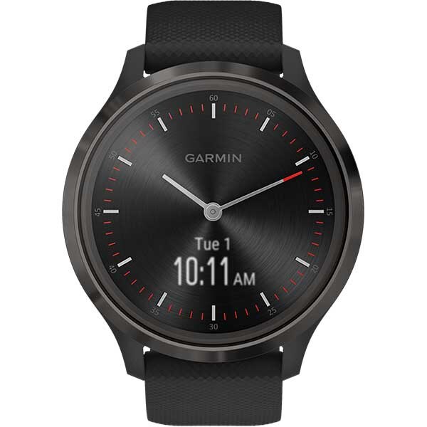 Smartwatch GARMIN Vivomove 3 44mm, Android/iOS, silicon, Black Gunmetal