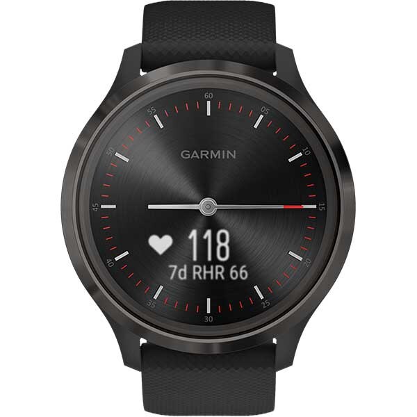 Smartwatch GARMIN Vivomove 3 44mm, Android/iOS, silicon, Black Gunmetal