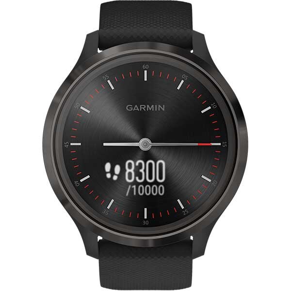 Smartwatch GARMIN Vivomove 3 44mm, Android/iOS, silicon, Black Gunmetal