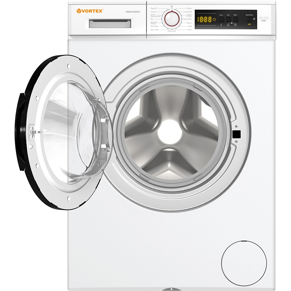 Masina de spalat rufe frontala VORTEX VMA610D02V, 6 kg, 1000rpm, Clasa A, alb