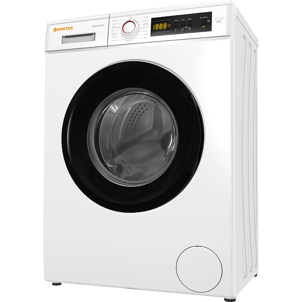 Masina de spalat rufe frontala VORTEX VMA610D02V, 6 kg, 1000rpm, Clasa A, alb