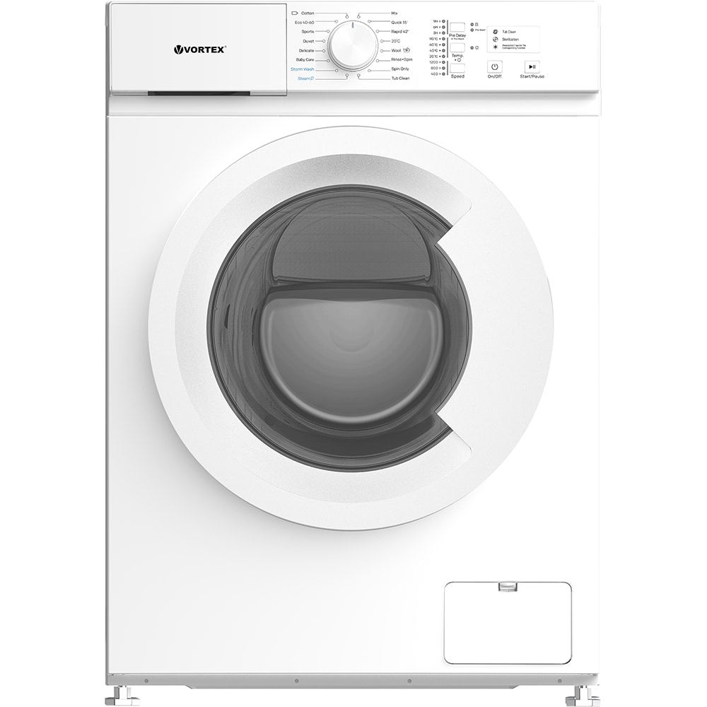 Masina de spalat rufe frontala slim VORTEX VMA71203S, 7 kg, 1200rpm, Clasa A, alb