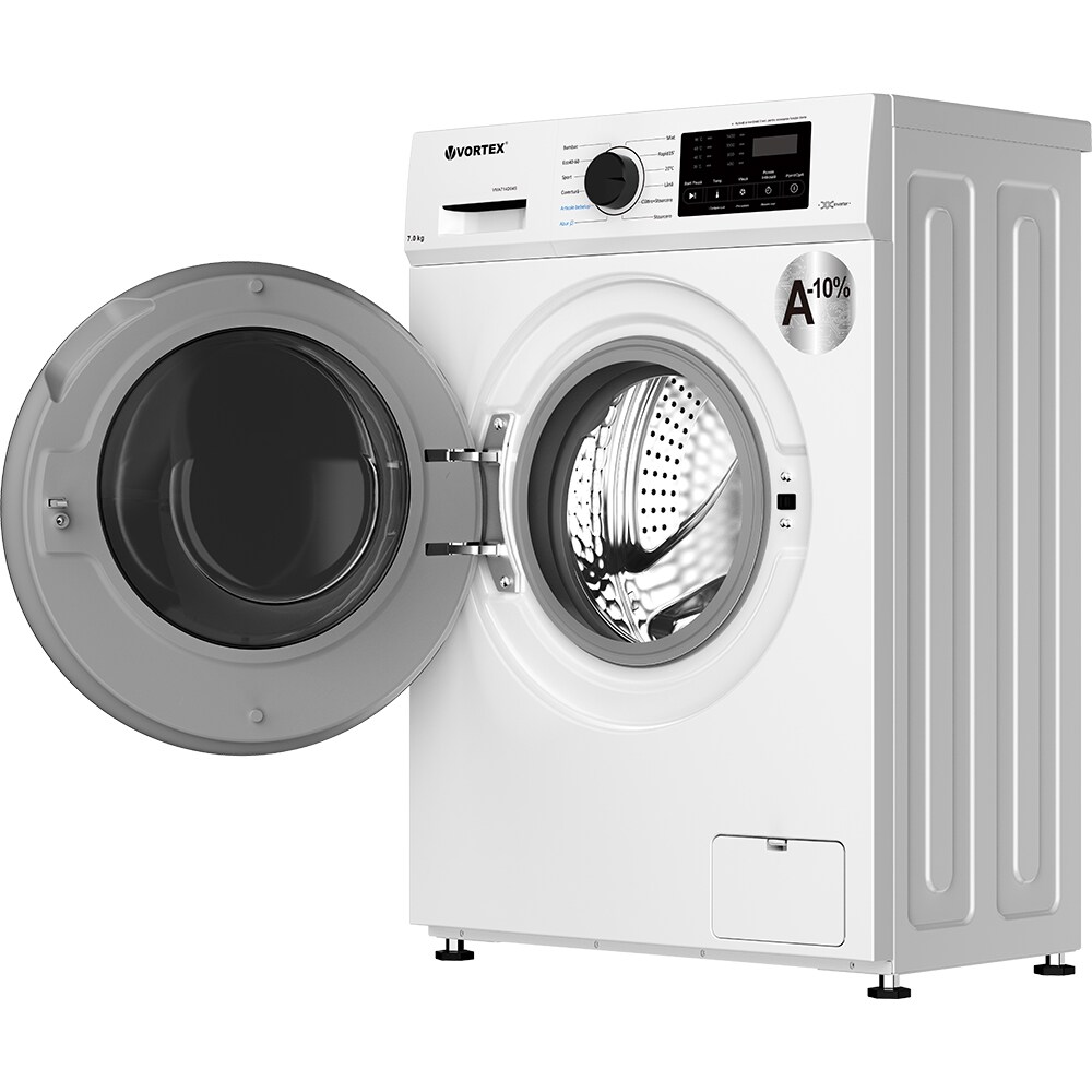 Masina de spalat rufe frontala slim VORTEX VMA714D04S, 7 kg, 1400rpm, Clasa A, alb