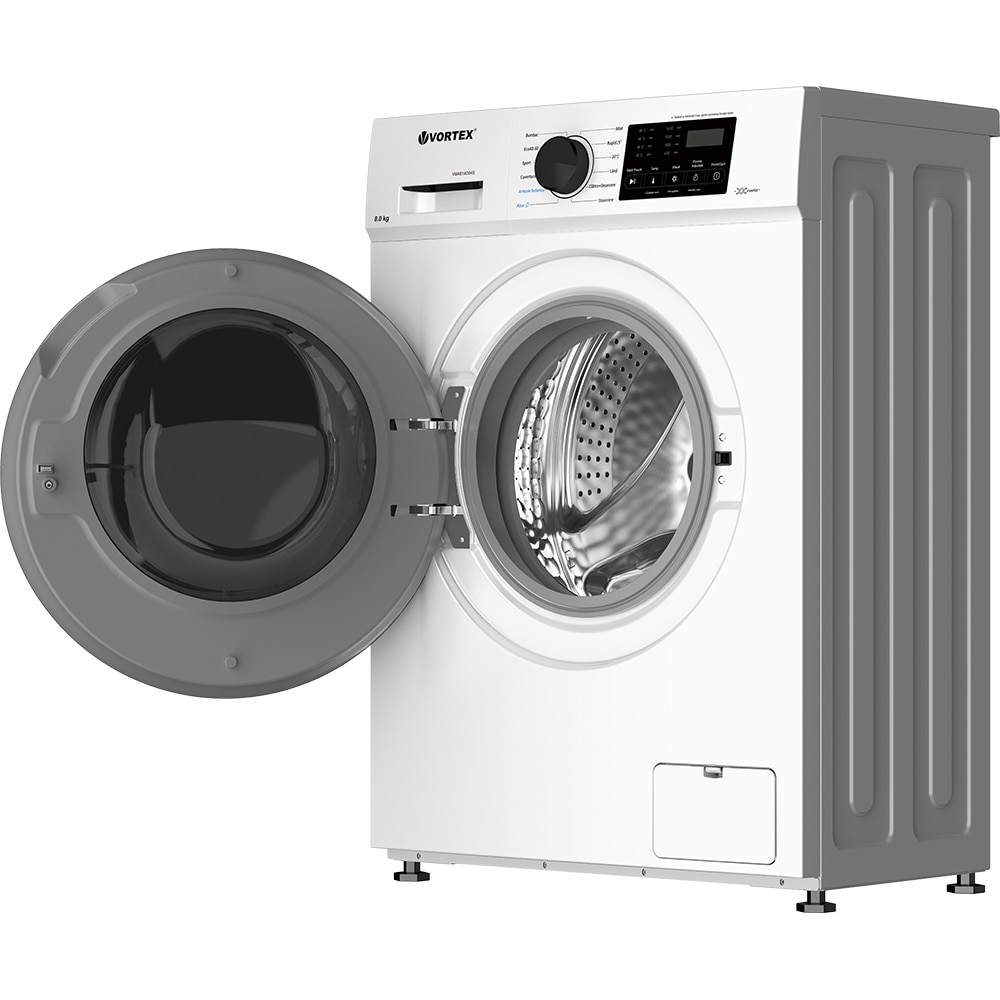 Masina de spalat rufe frontala slim VORTEX VMA814D04S, 8 kg, 1400rpm, Clasa A, alb