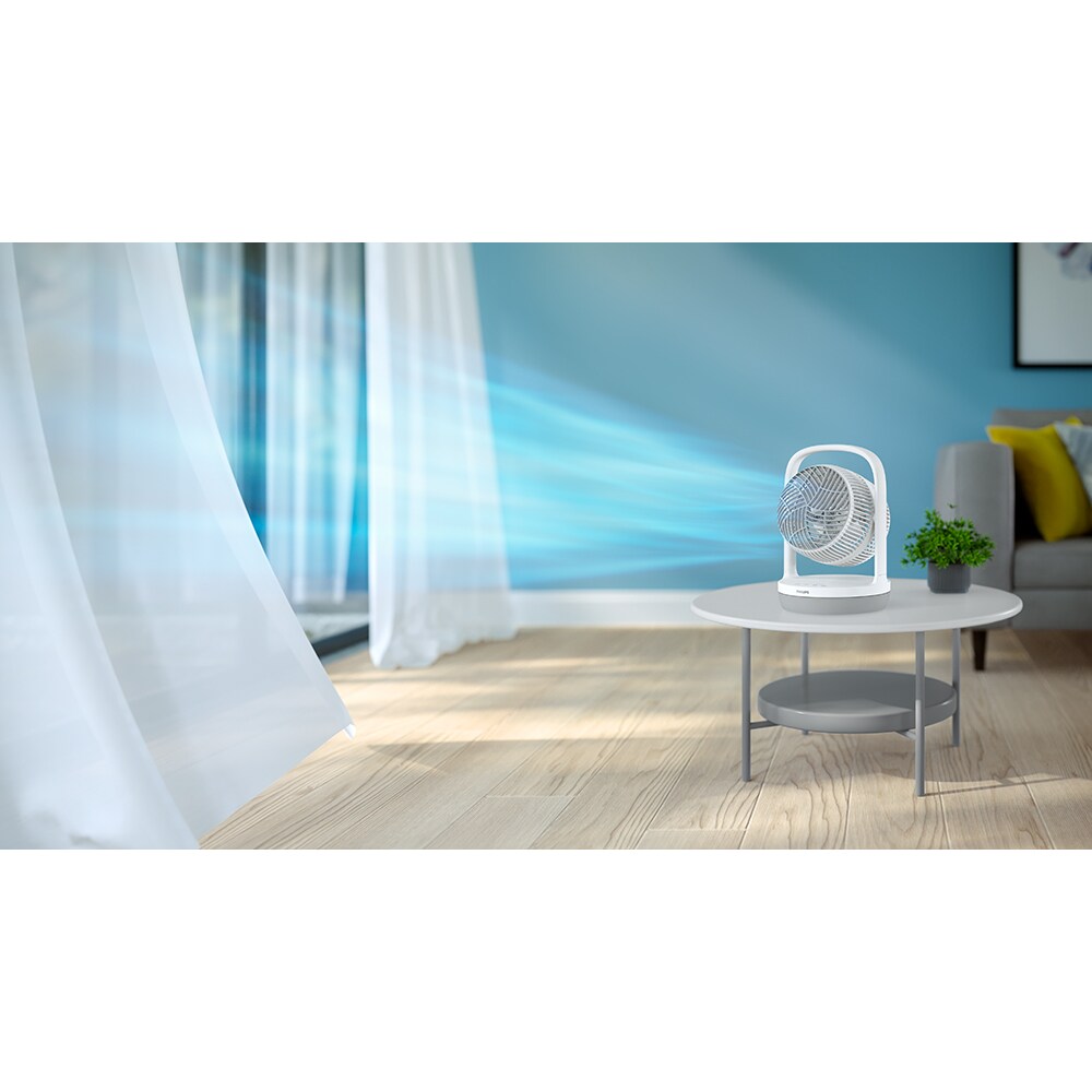 Ventilator de birou PHILIPS CX2050/00, 3 trepte de viteza, 23 cm, 24W, alb