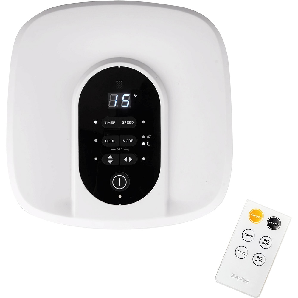 Racitor de aer TURBIONAIRE Easy Cool, 3 trepte viteza, Ionizare, Purificare, Racire, Telecomanda, Timer, alb