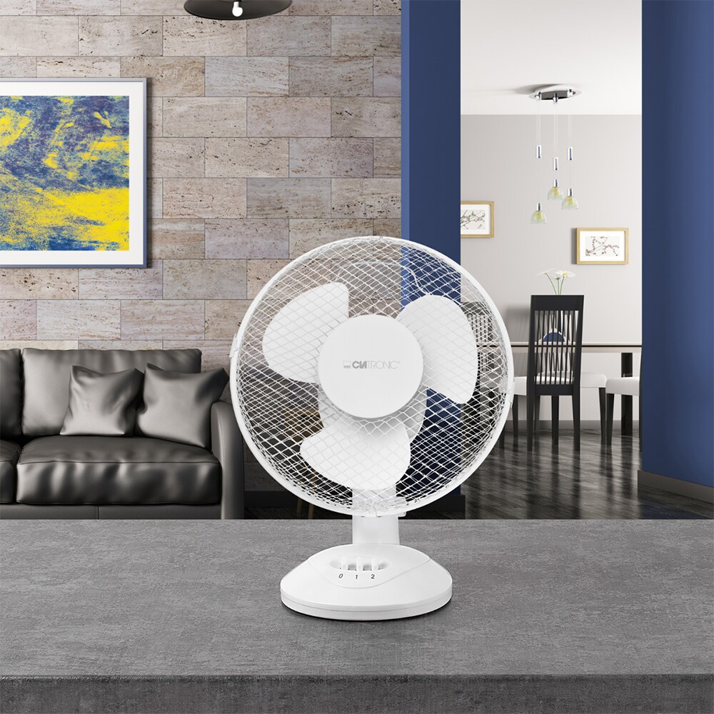 Ventilator de birou CLATRONIC VL3601, 2 trepte viteza, 30W, alb