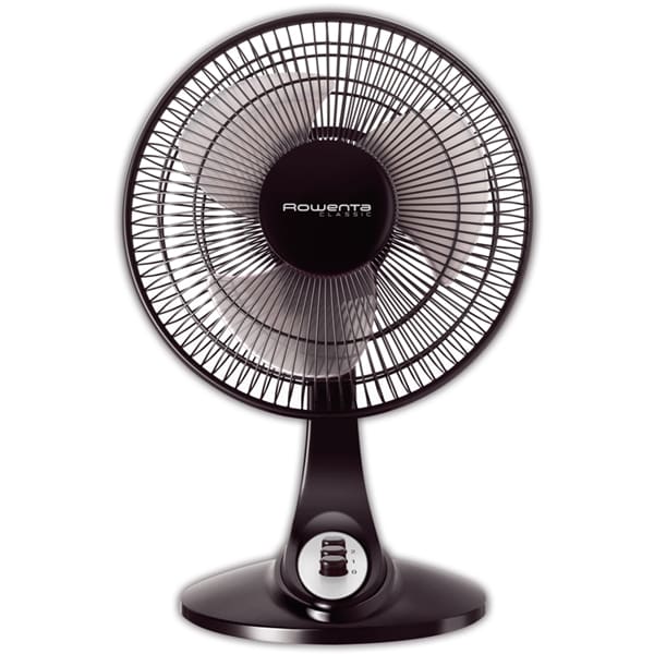 Ventilator de birou ROWENTA VU2011, 25 cm, 2 viteze, 40W, negru