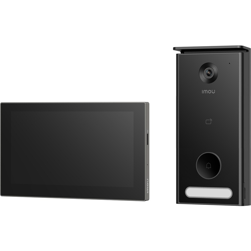Interfon smart IMOU 7A0A, POE, 1620P, ecran 7', Wi-Fi, comunicare bidirectionala, microfon, negru