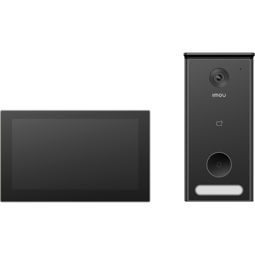 Interfon smart IMOU 7A0S, 1620P, ecran 7', Wi-Fi, comunicare bidirectionala, microfon, negru