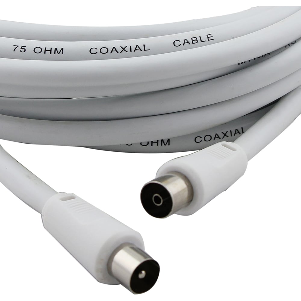 Cablu antena coaxial VORTEX VO2832, 1.5m, alb