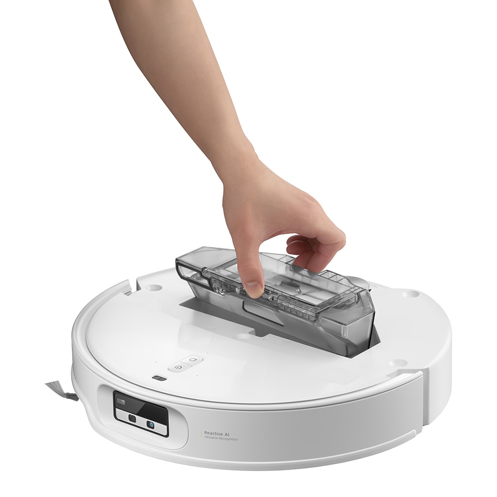 Aspirator robot ROBOROCK Qrevo Edge T QREVOEDGET, 0.25l, autonomie max 180 min, functie mop, LiDAR, alb