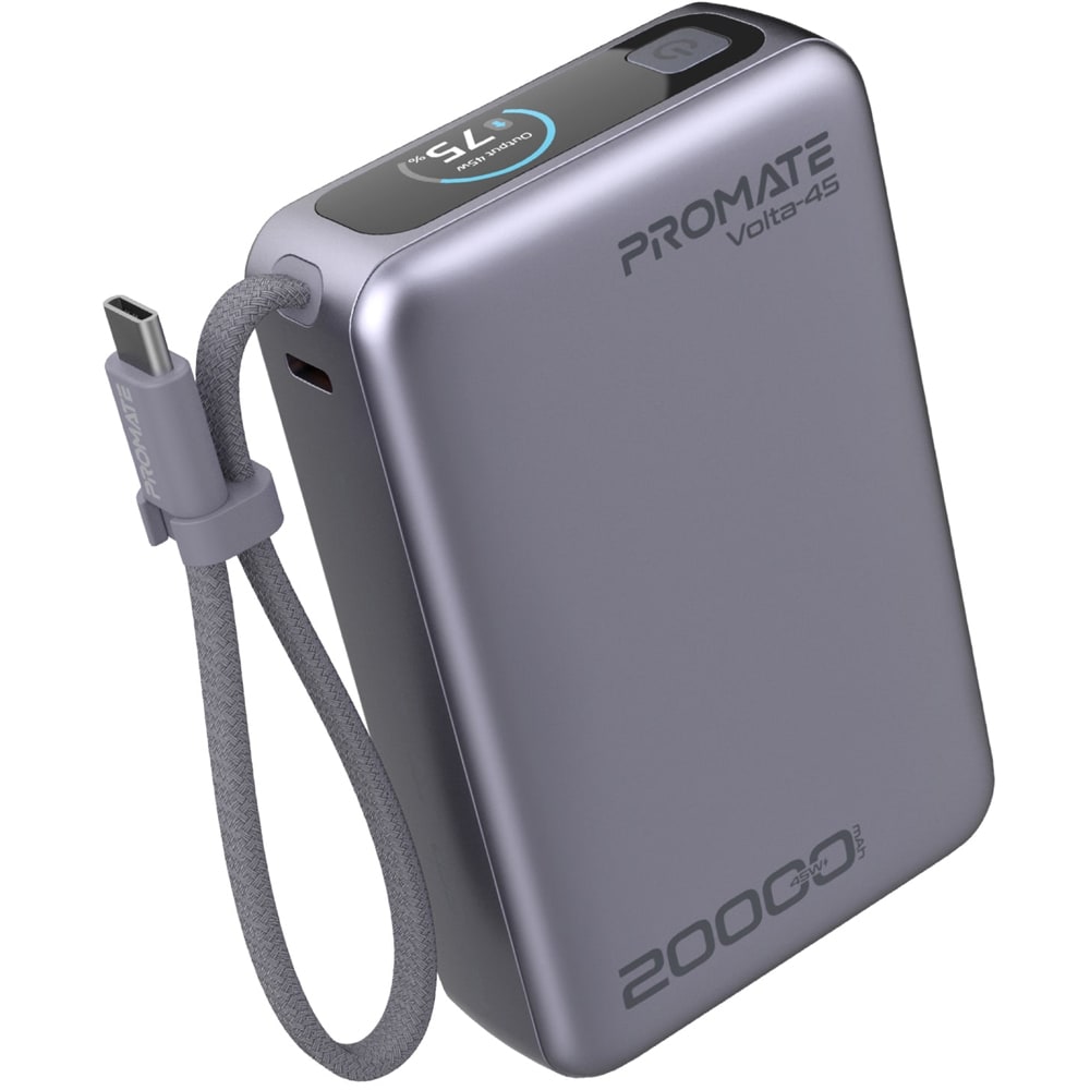 Baterie externa PROMATE Volta-45, 20000mAh, 2x USB-C, 1x USB-A, violet