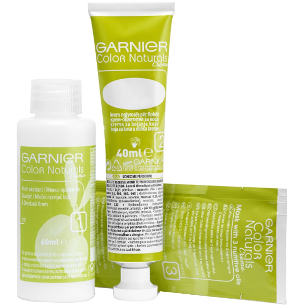 Vopsea de par GARNIER  Color Naturals, 2.1 Negru Abanos, 110ml