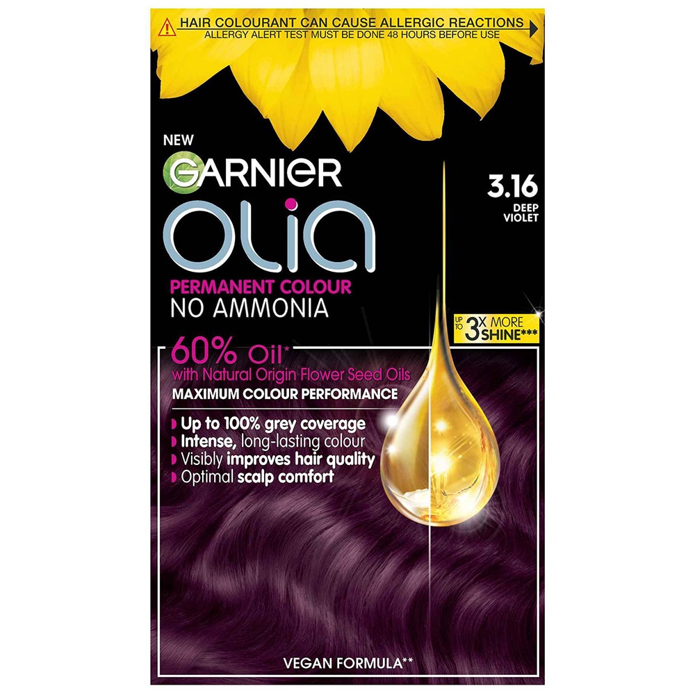 Vopsea de par GARNIER  Olia, 3.16 Deep Violet, 112ml