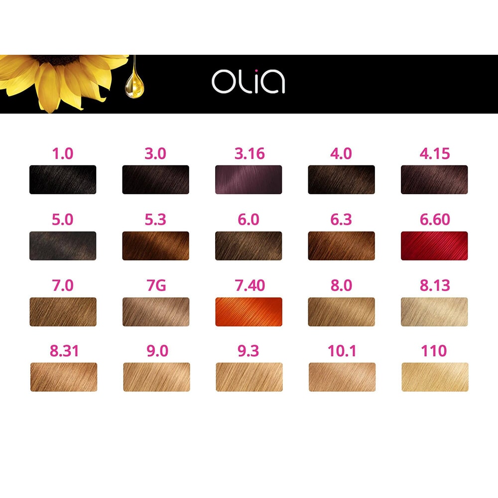 Vopsea de par GARNIER  Olia, 4.15 Ciocolatiu Inchis Glacial, 112ml