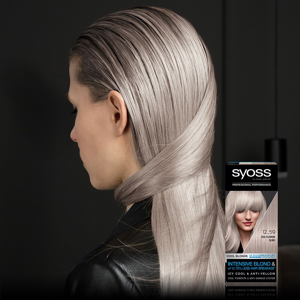 Vopsea de par SYOSS Cool Blonds, 12-59 Cool Platinum Blond, 115ml