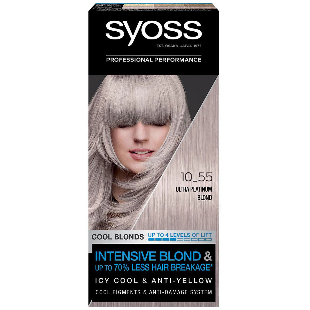 Vopsea de par SYOSS Cool Blonds, 10-55 Ultraplatinum Blond, 115ml