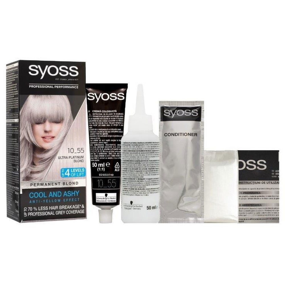 Vopsea de par SYOSS Cool Blonds, 10-55 Ultraplatinum Blond, 115ml
