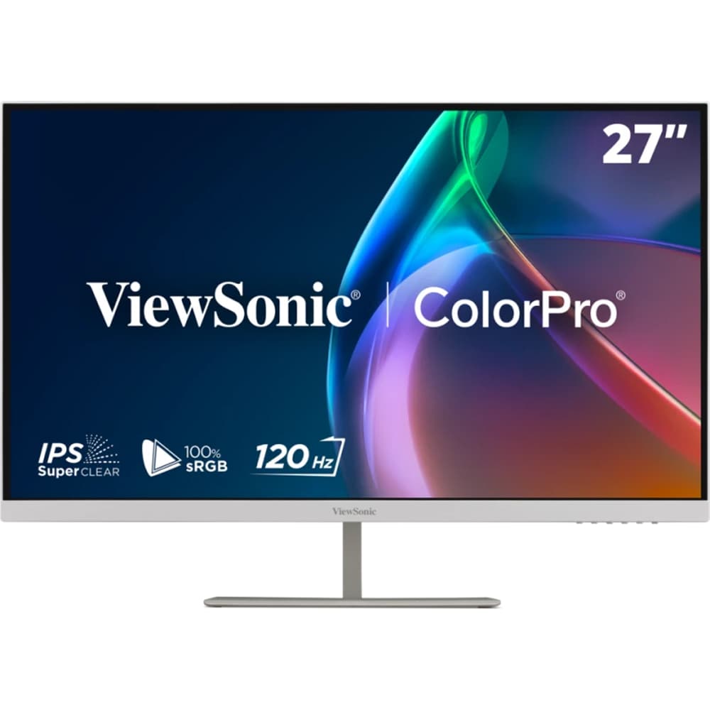 Monitor LED IPS ViewSonic VP2766-2K-W, 27", QHD, 120Hz, Pantone Validated, USB-C 90W, alb