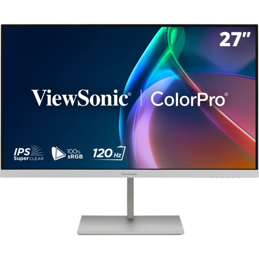 Monitor LED IPS ViewSonic VP2766-2K-W, 27", QHD, 120Hz, Pantone Validated, USB-C 90W, alb