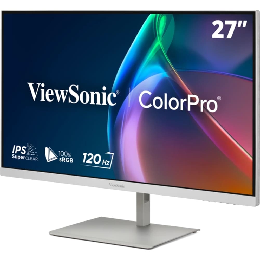 Monitor LED IPS ViewSonic VP2766-2K-W, 27", QHD, 120Hz, Pantone Validated, USB-C 90W, alb