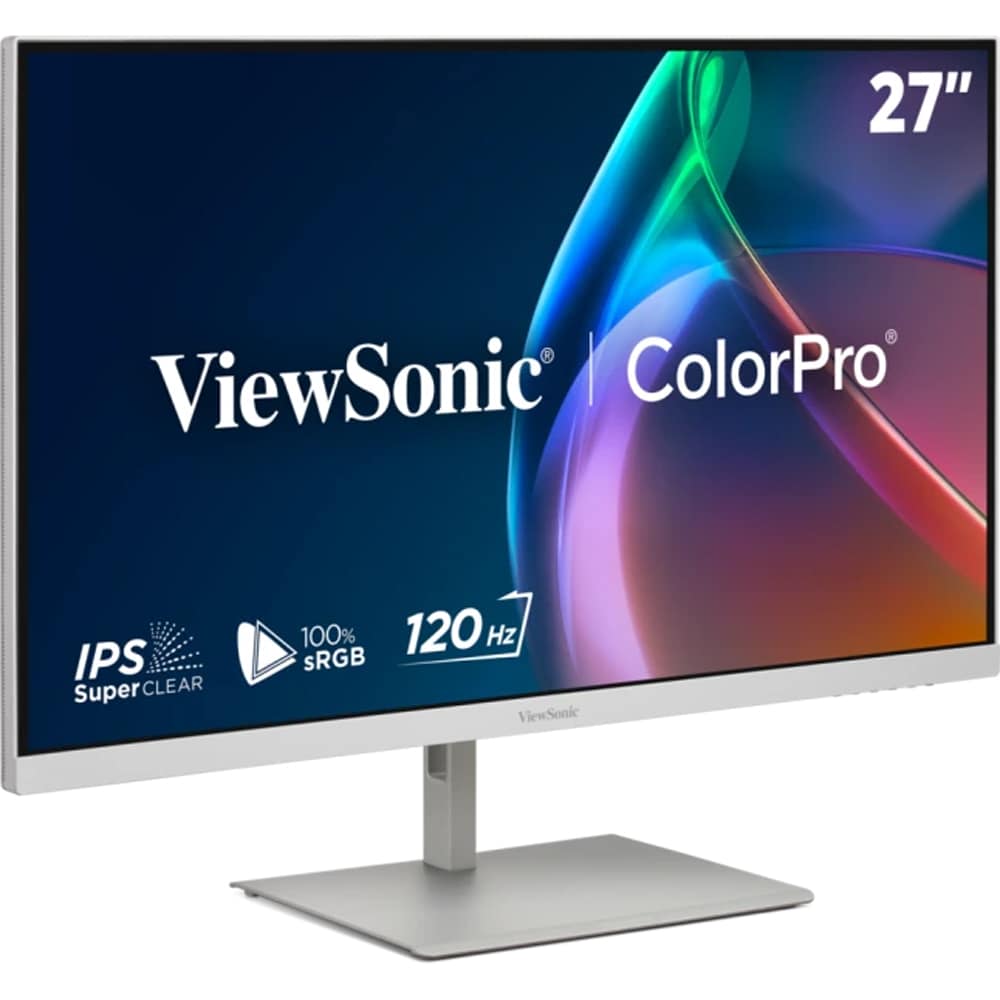 Monitor LED IPS ViewSonic VP2766-2K-W, 27", QHD, 120Hz, Pantone Validated, USB-C 90W, alb