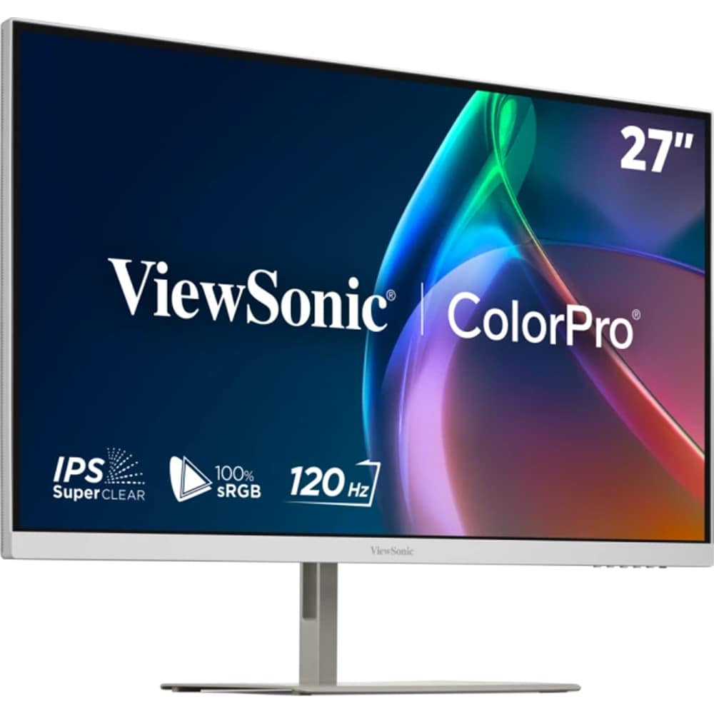 Monitor LED IPS ViewSonic VP2766-2K-W, 27", QHD, 120Hz, Pantone Validated, USB-C 90W, alb