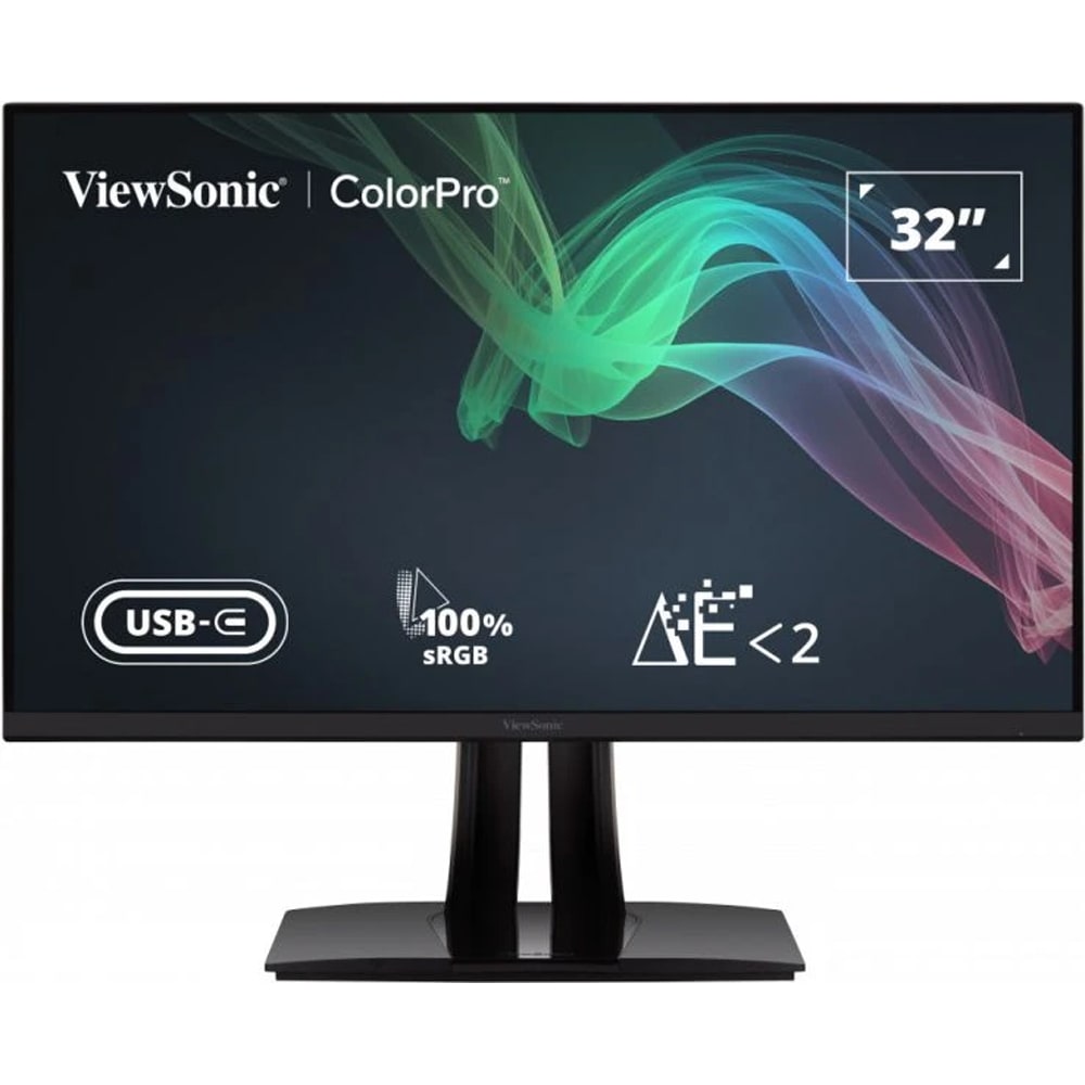 Monitor LED IPS ViewSonic VP3256-4K, 31.5", 4K UHD, 60Hz, Pantone Validated, USB-C 65W, negru