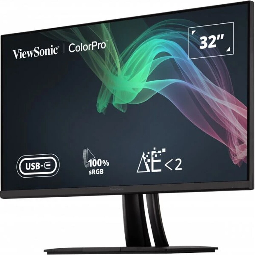 Monitor LED IPS ViewSonic VP3256-4K, 31.5", 4K UHD, 60Hz, Pantone Validated, USB-C 65W, negru