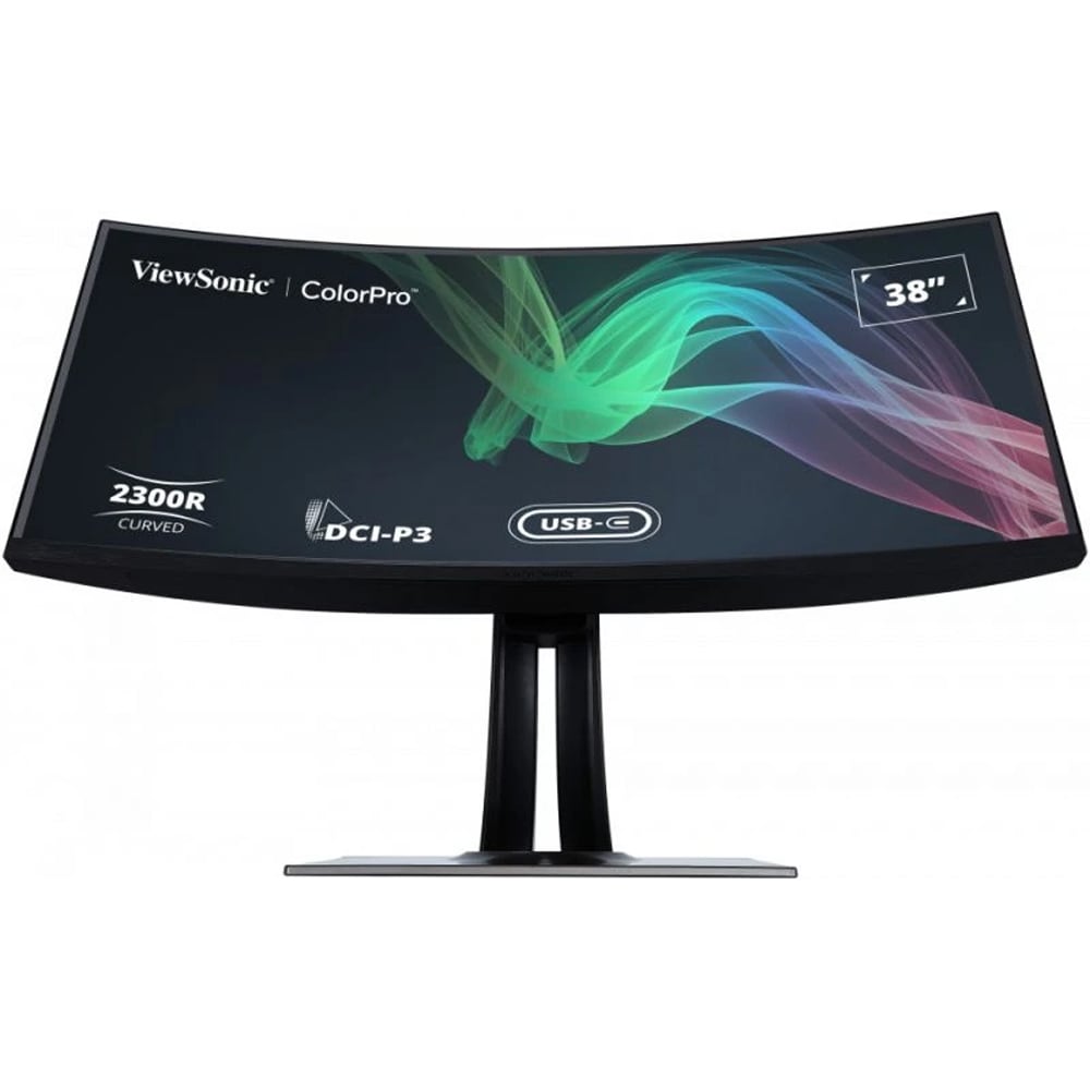 Monitor curbat LED IPS ViewSonic VP3881A, 37.5", WQHD+, 60Hz, Pantone Validated, USB-C 90W, negru