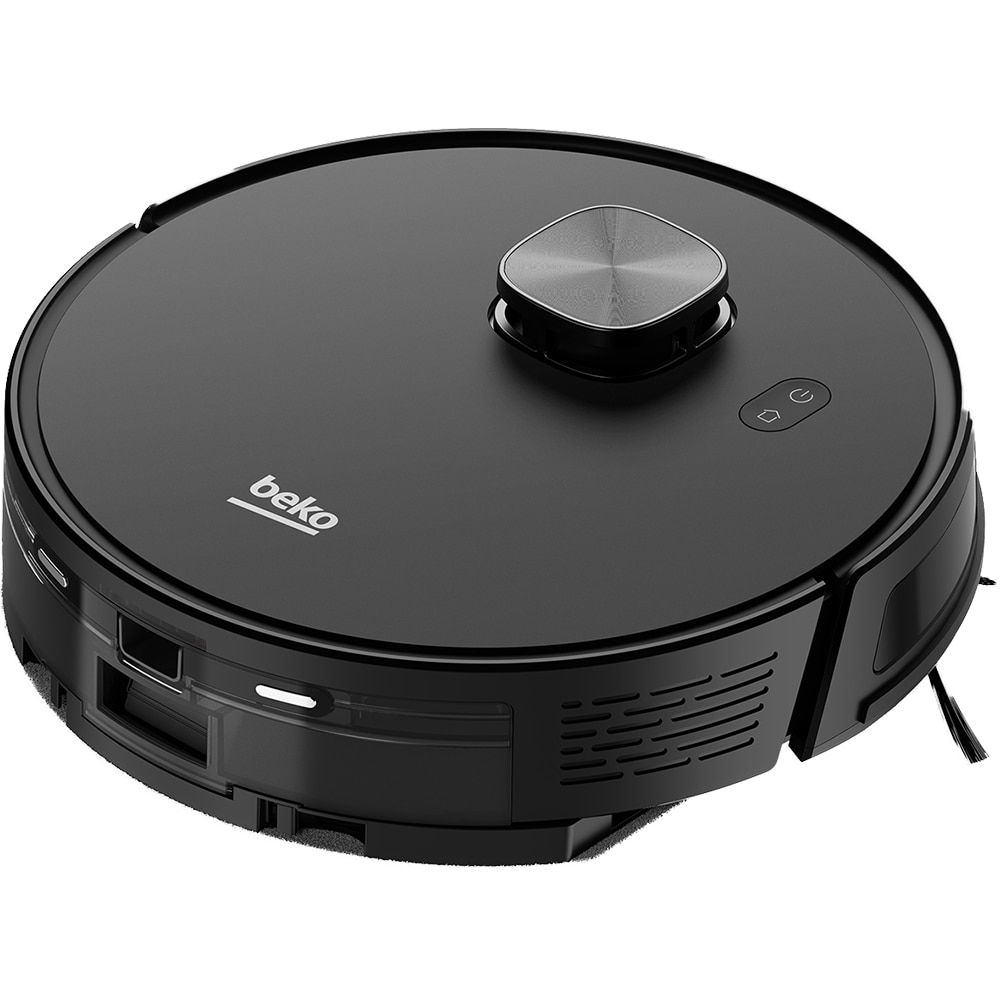 Aspirator robot BEKO VRR52514VB, 0.34l, 14.4V, autonomie max 170 min, Wi-Fi Home Direct, functie mop, negru