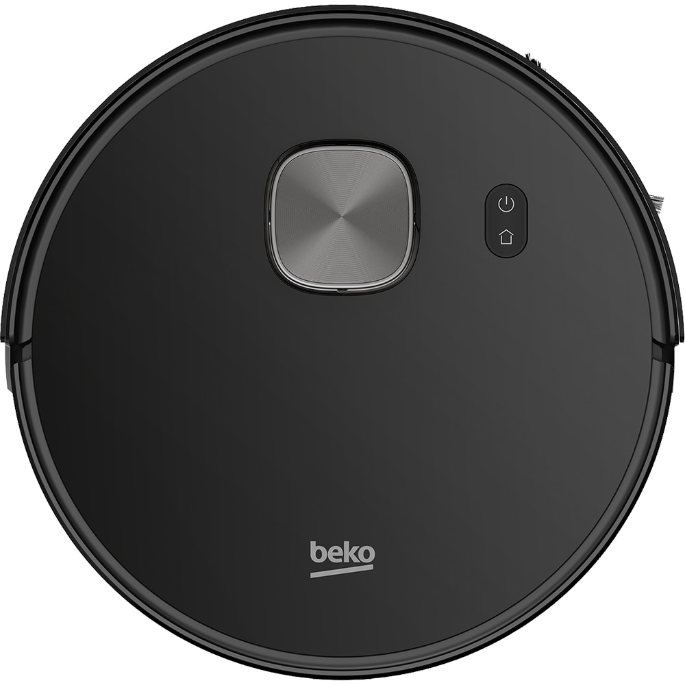 Aspirator robot BEKO VRR52514VB, 0.34l, 14.4V, autonomie max 170 min, Wi-Fi Home Direct, functie mop, negru