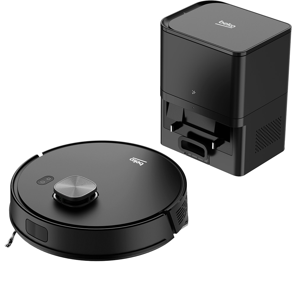 Aspirator robot BEKO VRR62514VB, 0.34l, 14.4V, autonomie max 170 min, Wi-Fi Home Direct, 20 senzori, negru