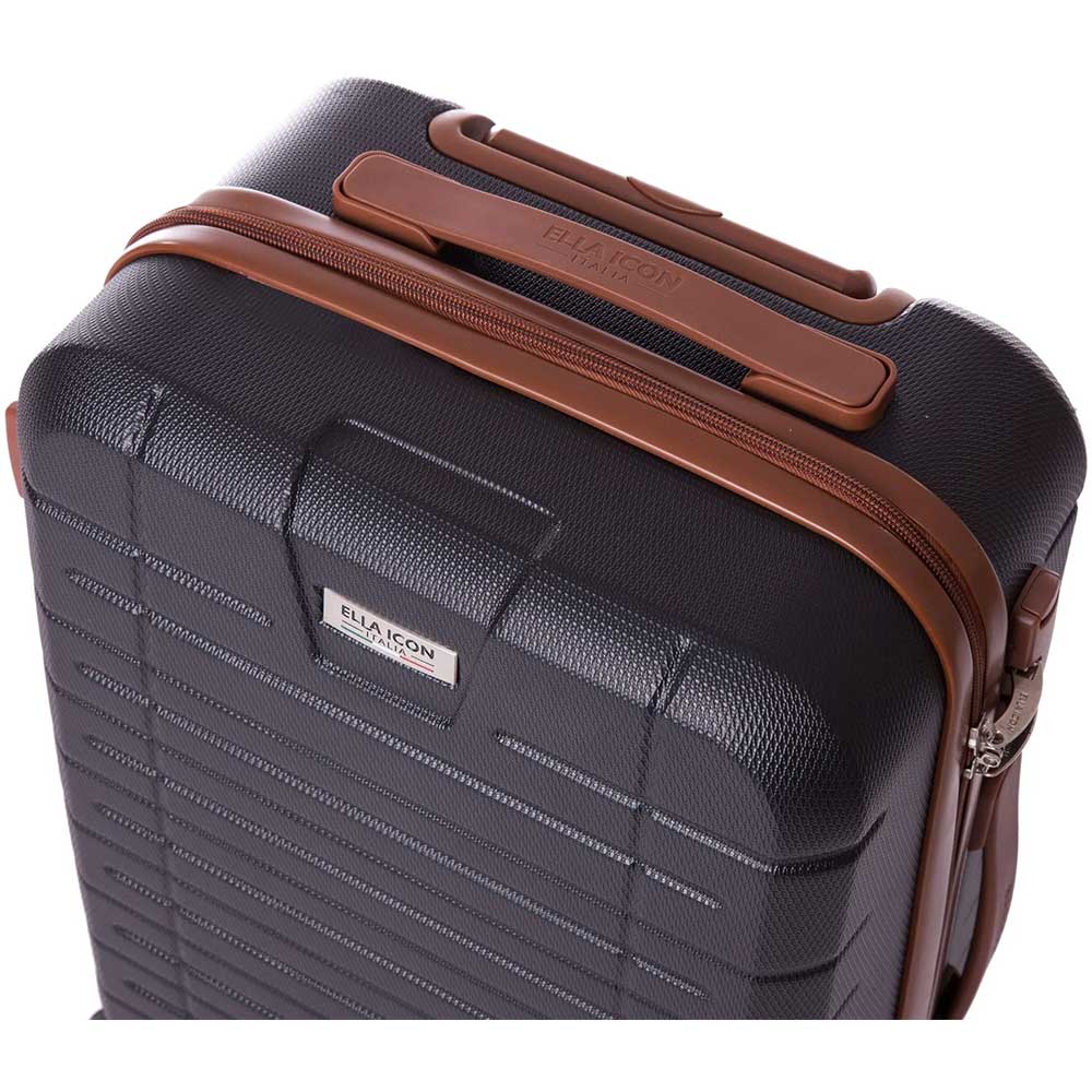 Troler ELLA ICON Leaf 1286, 55 cm, gri inchis
