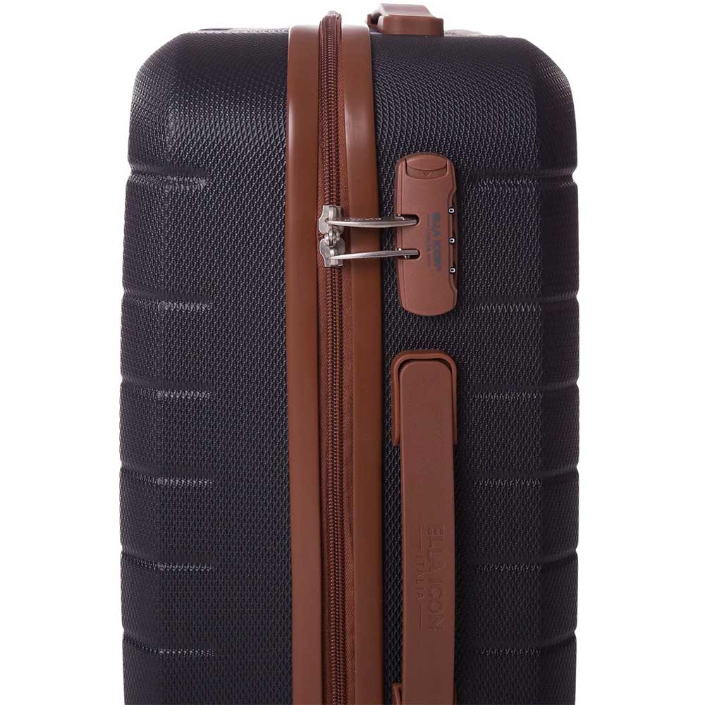 Troler ELLA ICON Leaf 1286, 55 cm, gri inchis