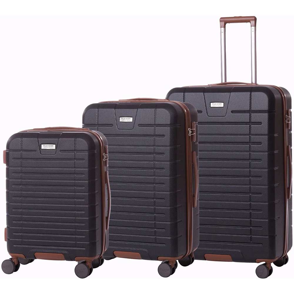 Troler ELLA ICON Leaf 1286, 55 cm, gri inchis