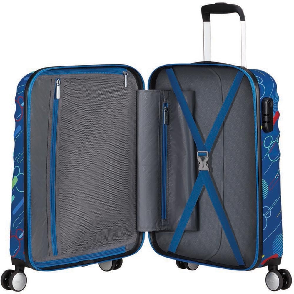 Troler AMERICAN TOURISTER Mickey, 55 cm, albastru