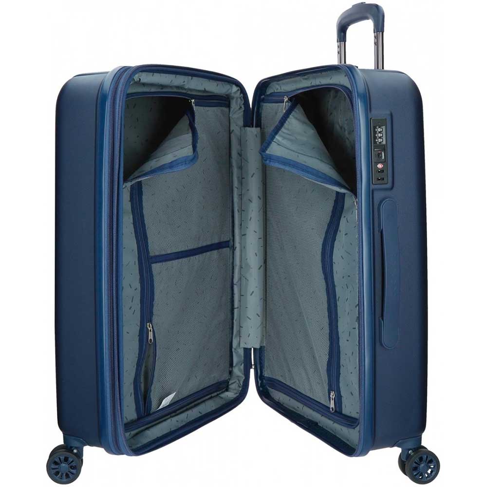 Troler MOVOM Wood, 75 cm, bleumarin